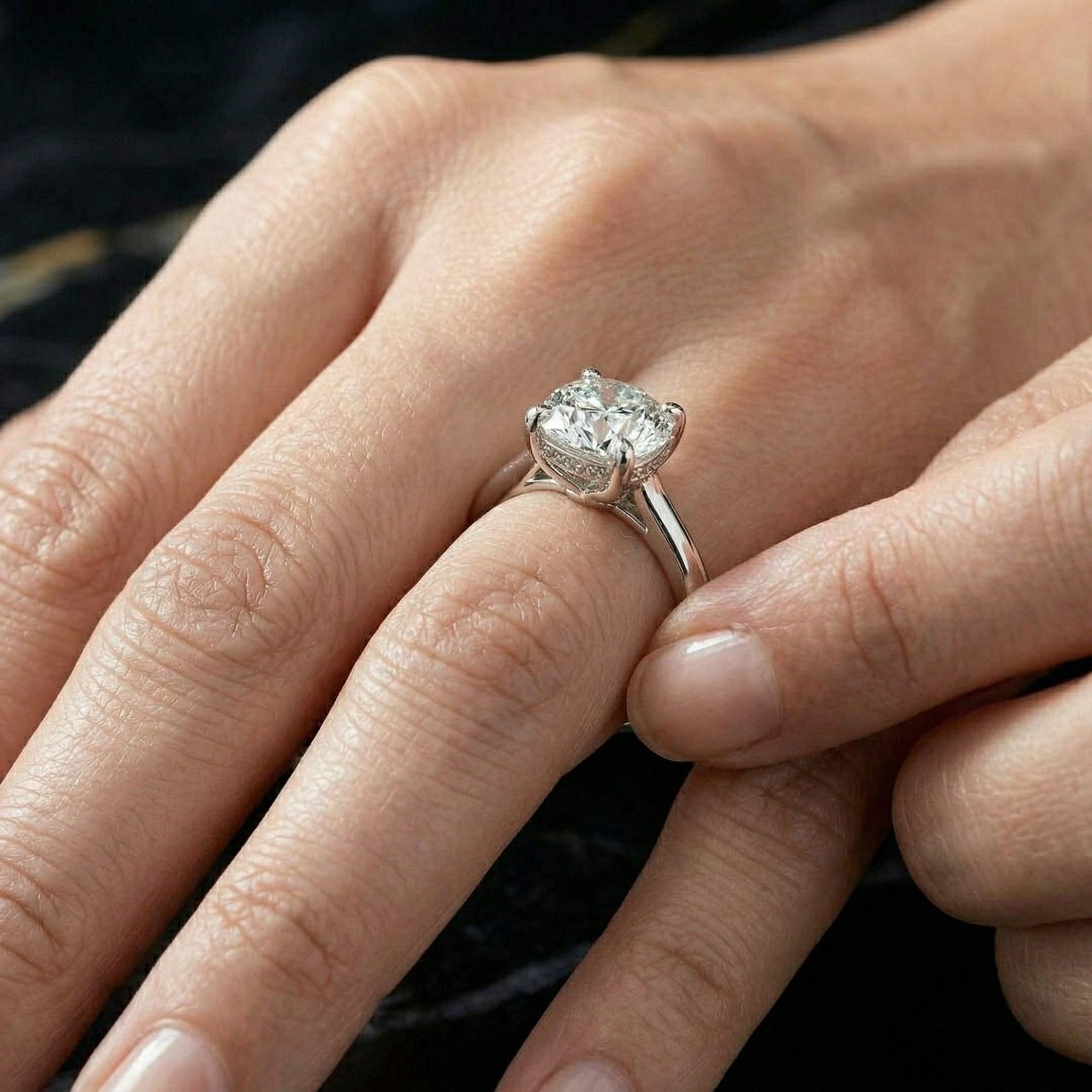 Anillo Géométrie d'Amour Moissanita