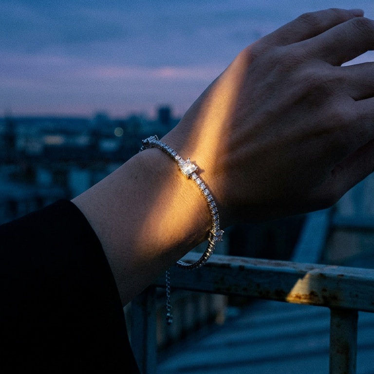 Pulsera Chaîne Lumineuse Moissanita