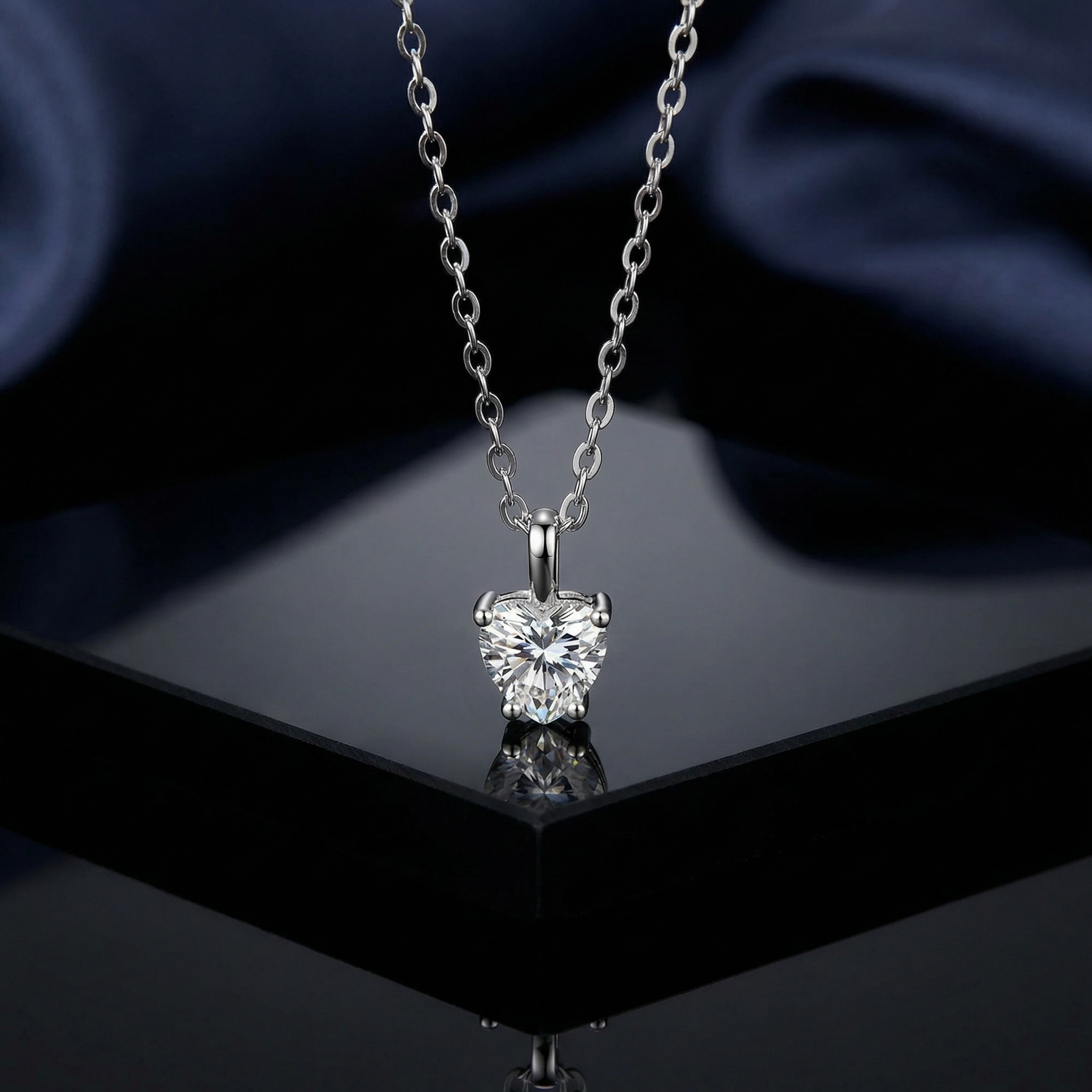 Collar Cœur Éternel Moissanita