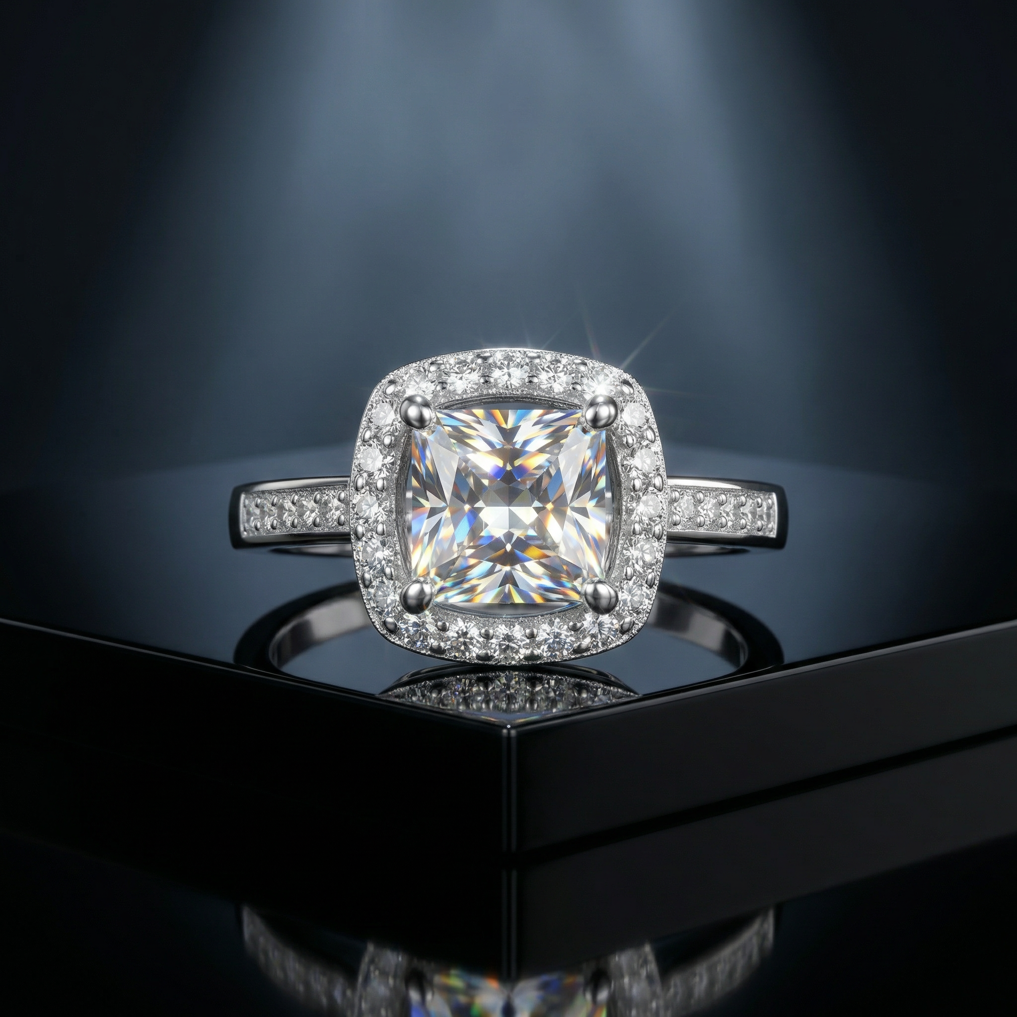 Anillo Carré Brillant Moissanita