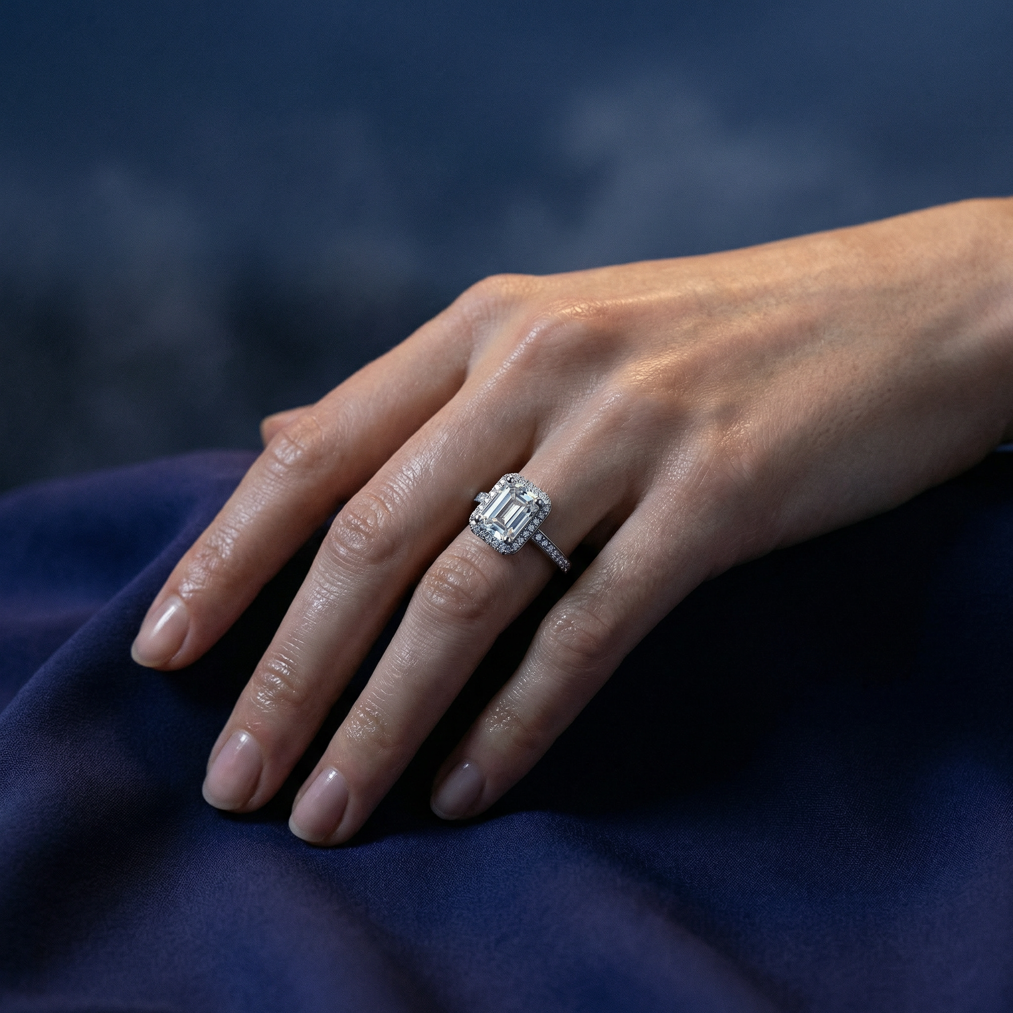 Anillo Baguette Lumière Moissanita