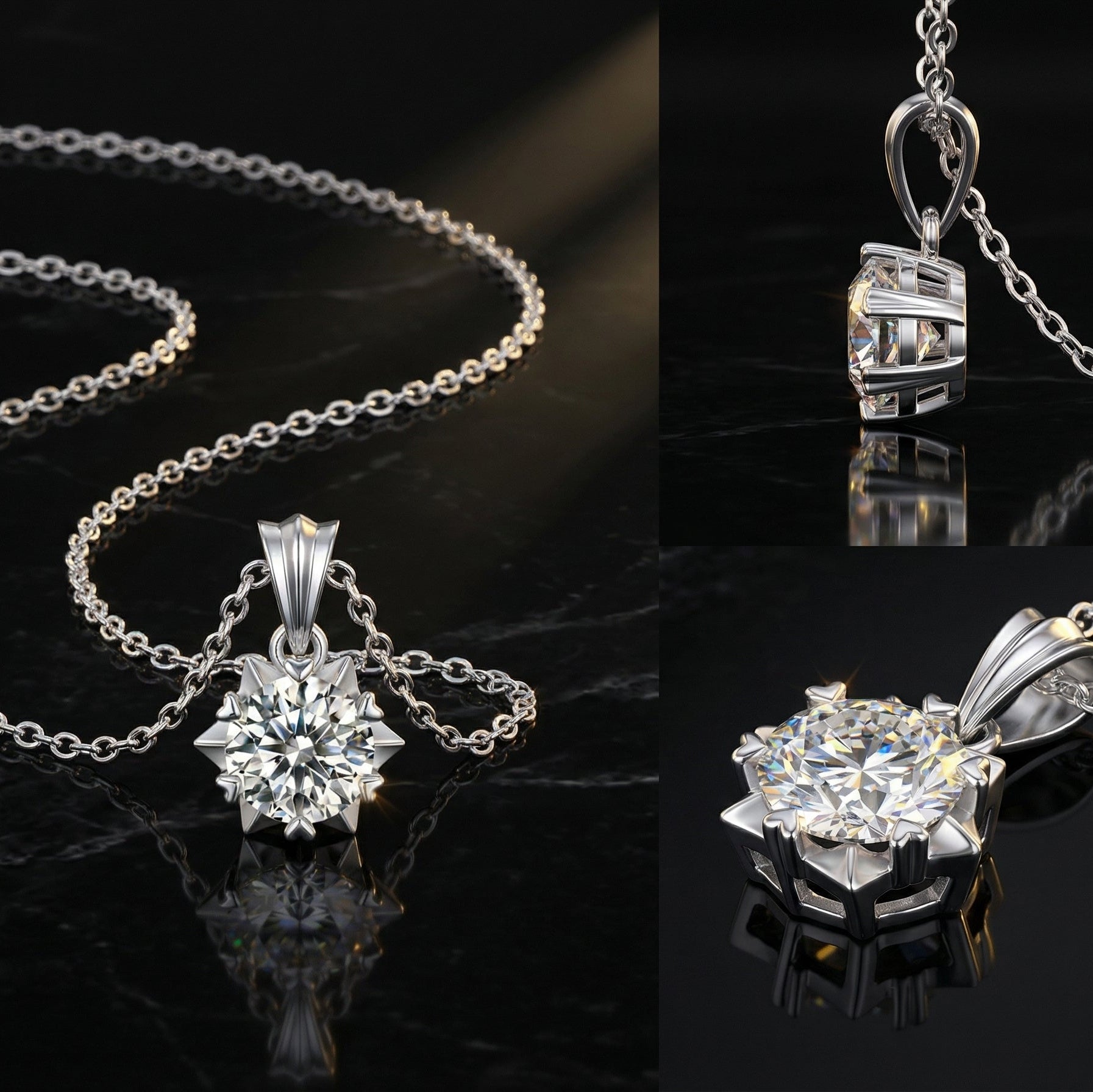 Collar Neige Promise Moissanita