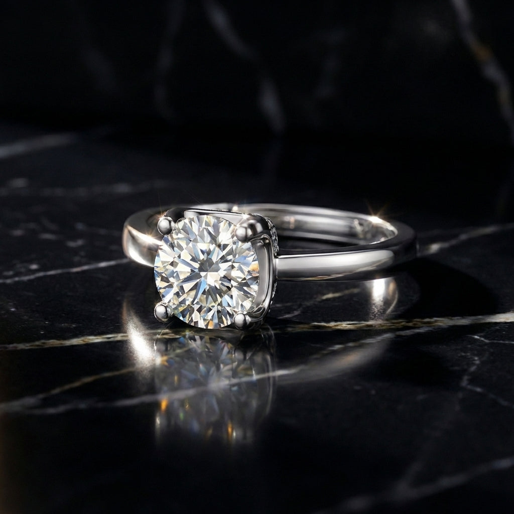 Anillo Géométrie d'Amour Moissanita