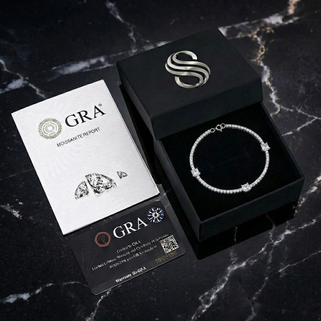 Bracciale Chaîne Lumineuse Moissanita