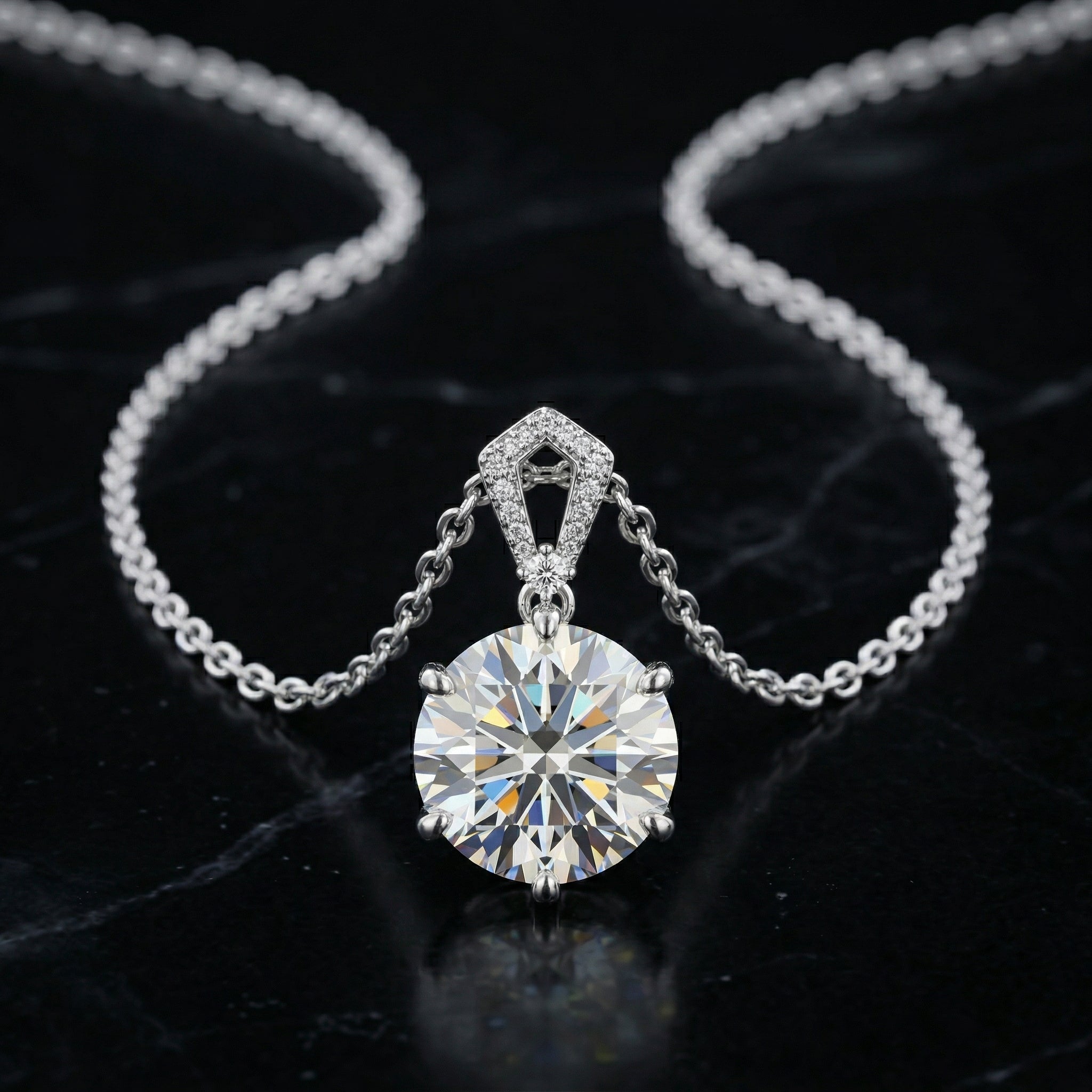 Collar Cœur Dansant Moissanita