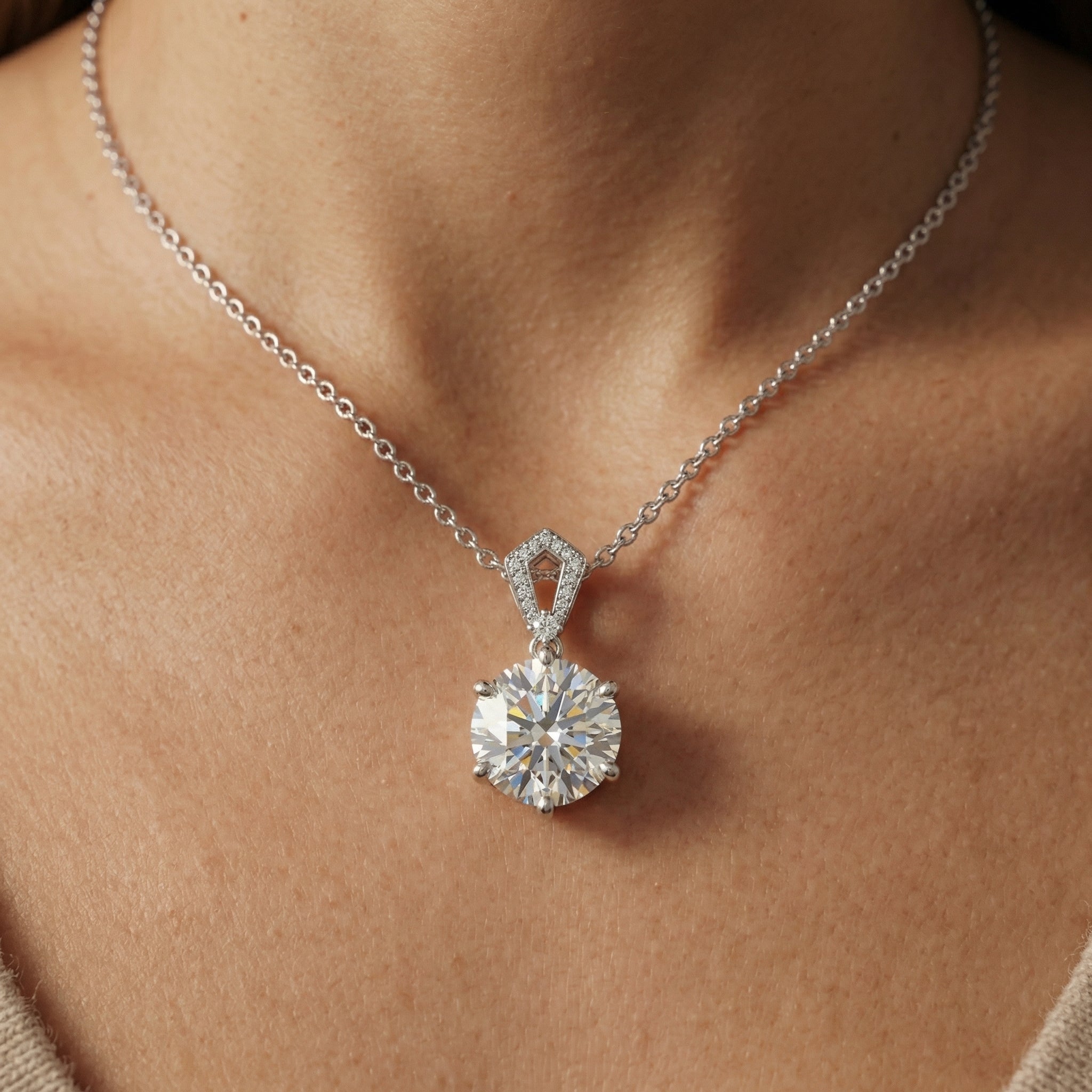 Collar Cœur Dansant Moissanita