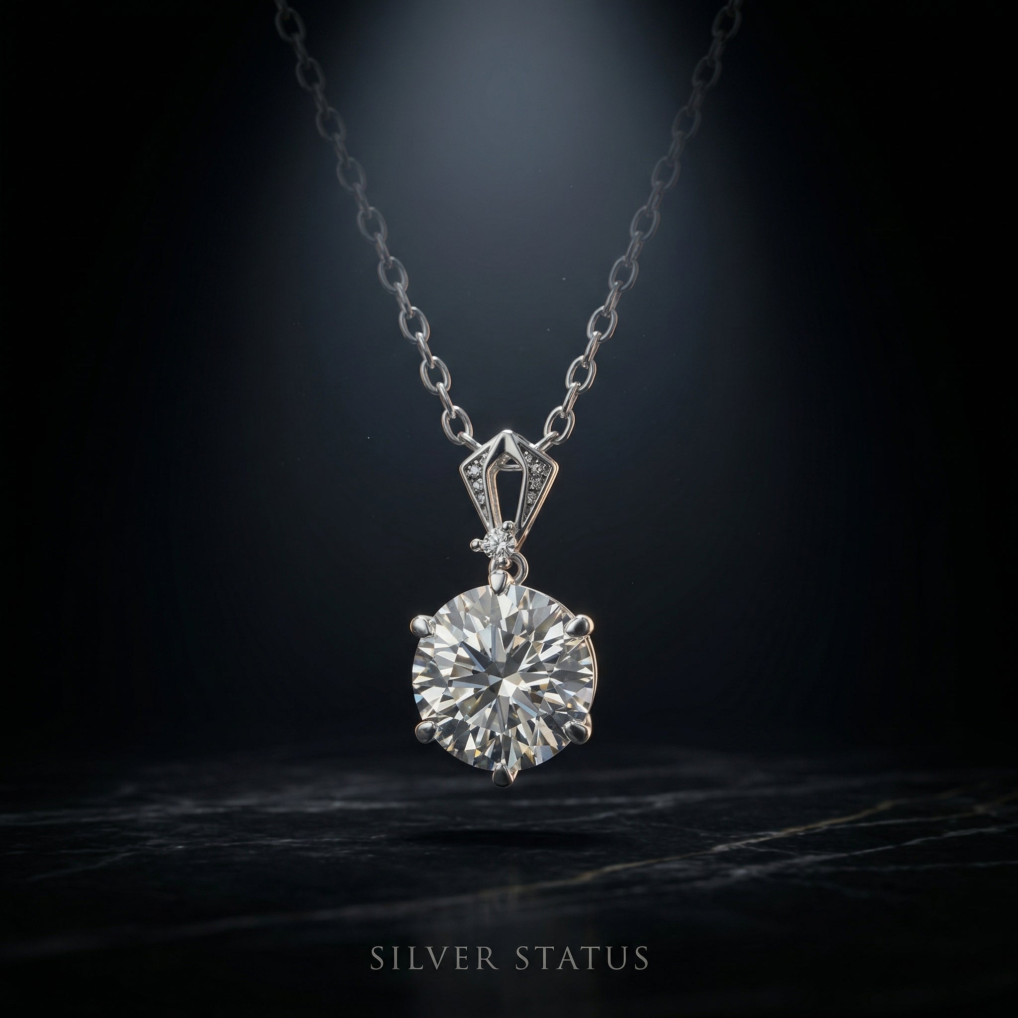 Collar Cœur Dansant Moissanita