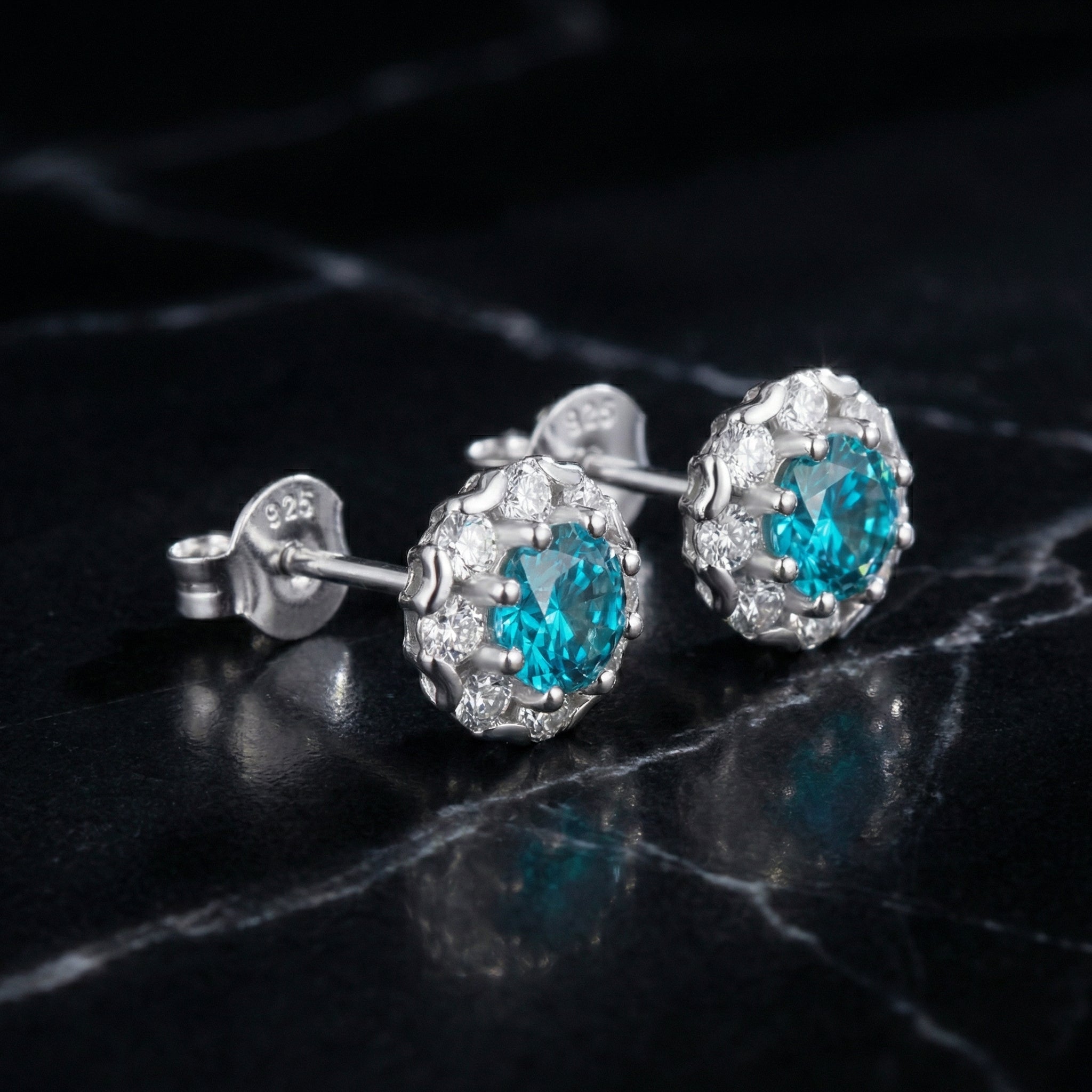 Pendientes Neige Cœur Moissanita