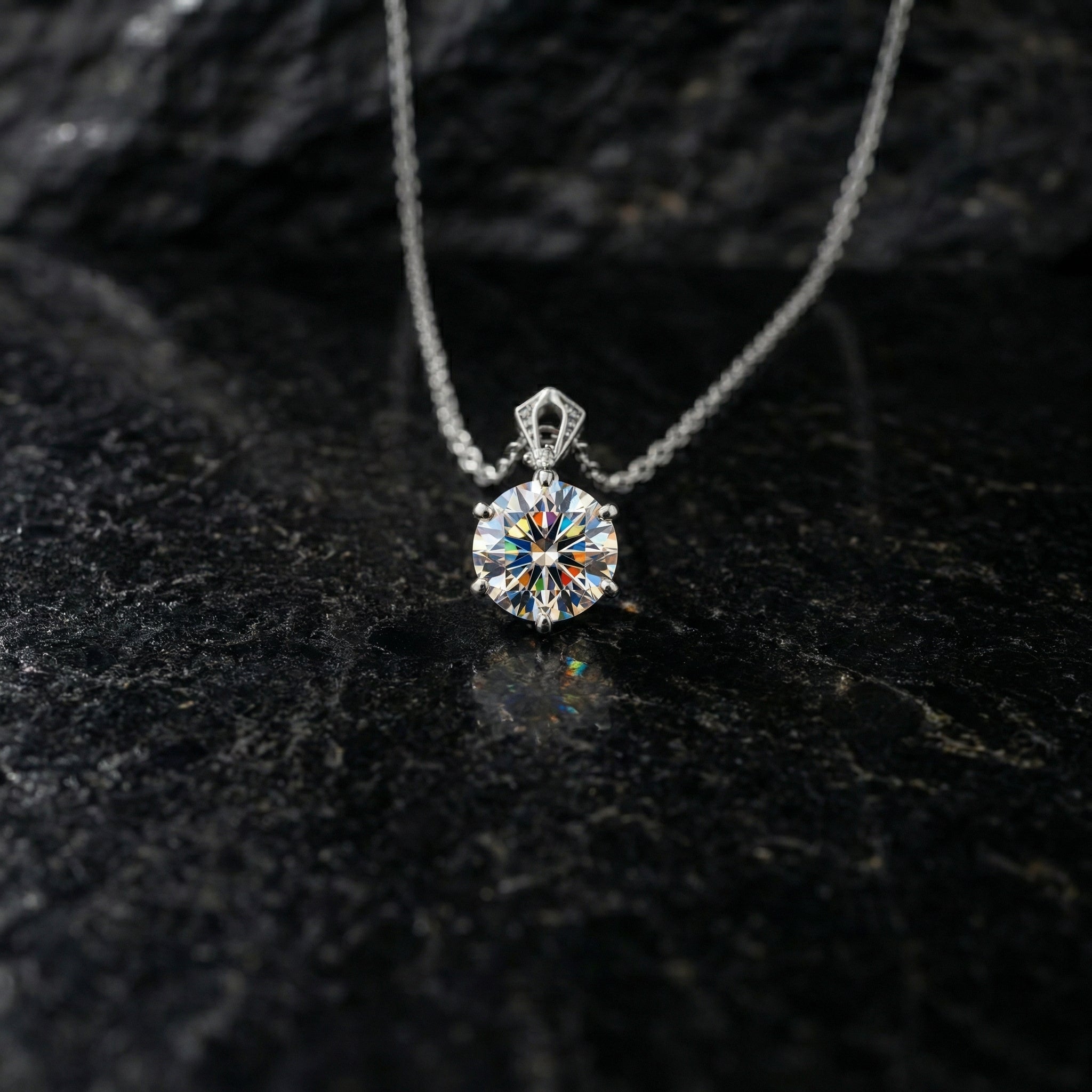 Collar Cœur Dansant Moissanita