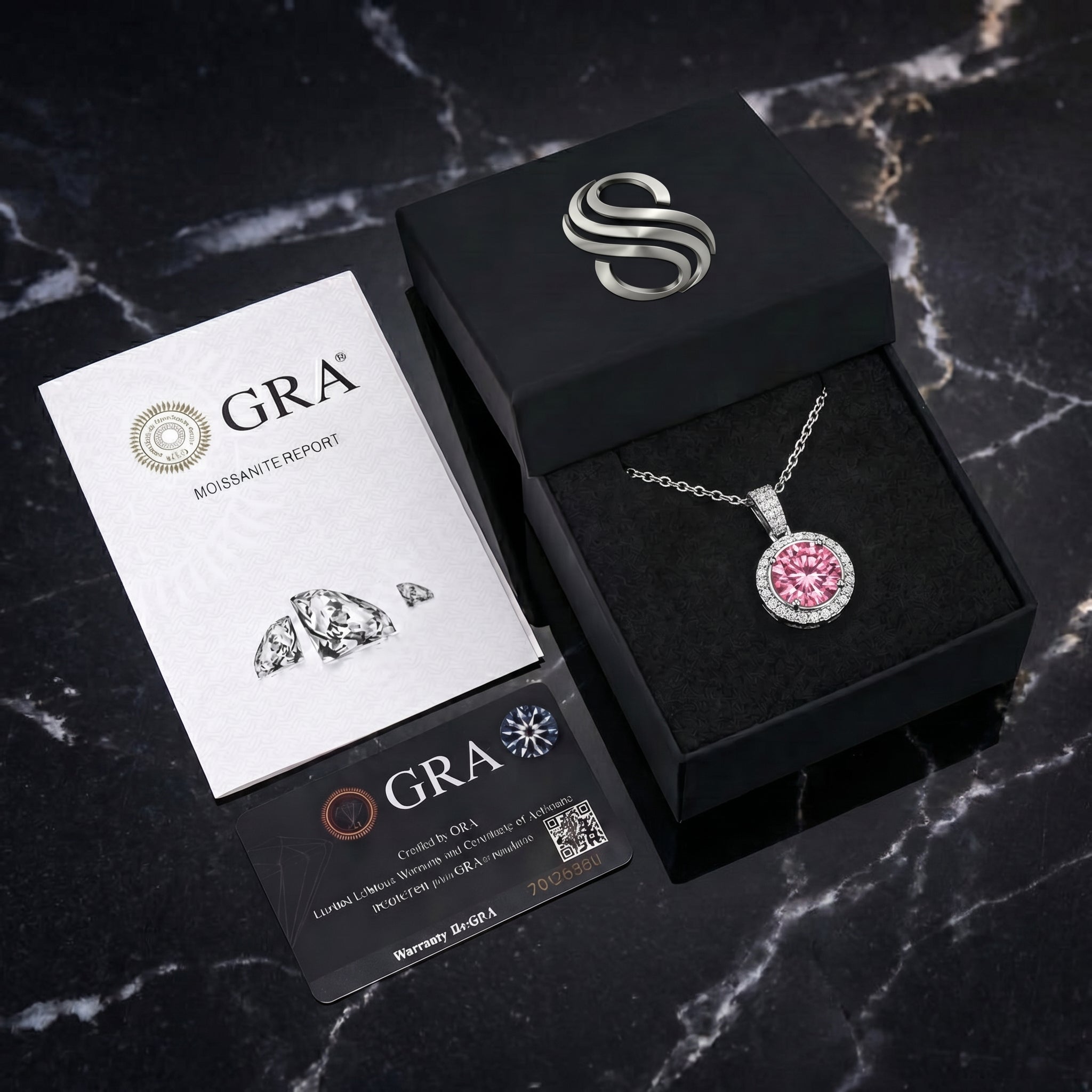 Collana Danse Rose Moissanita