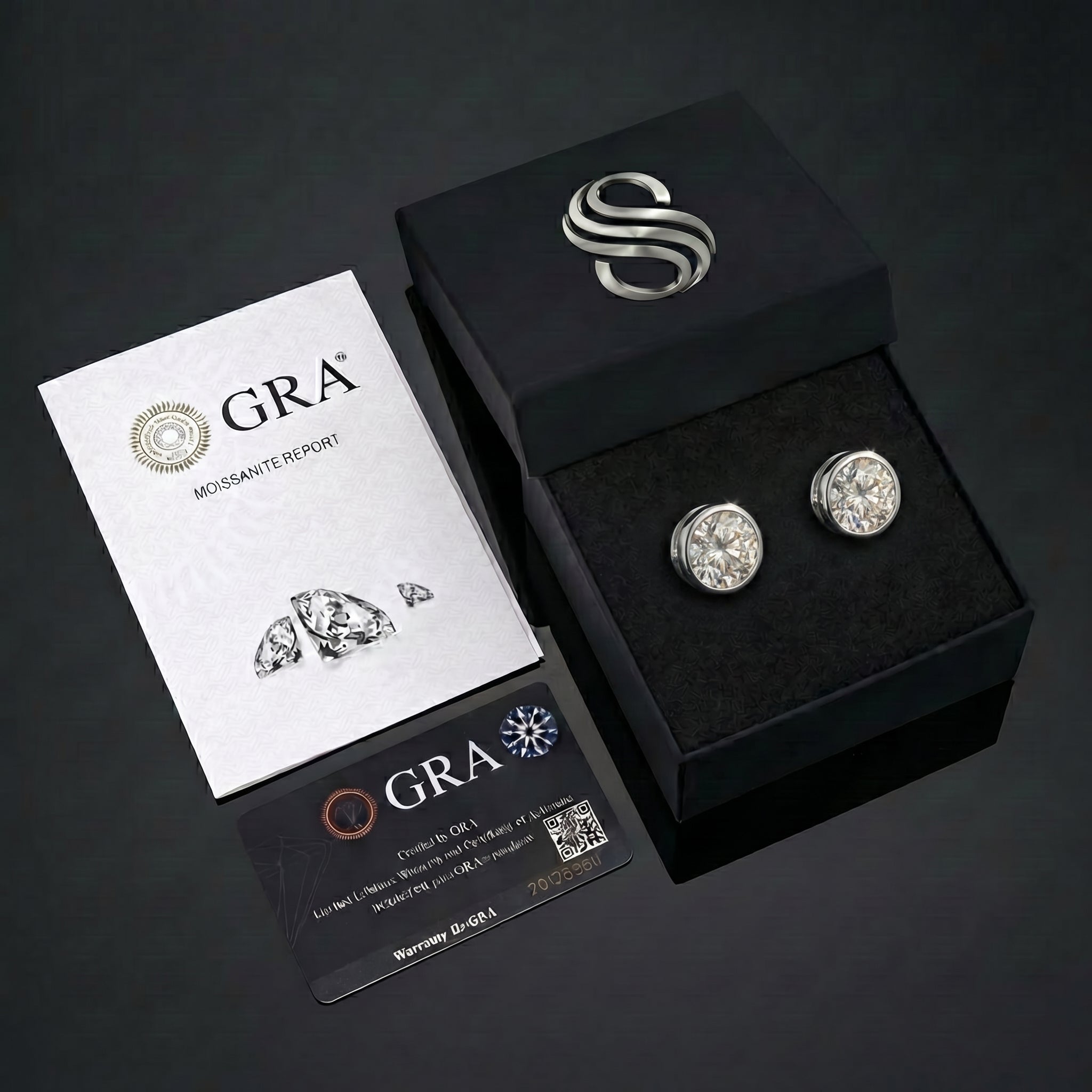 Orecchini Rond Parfait Moissanita