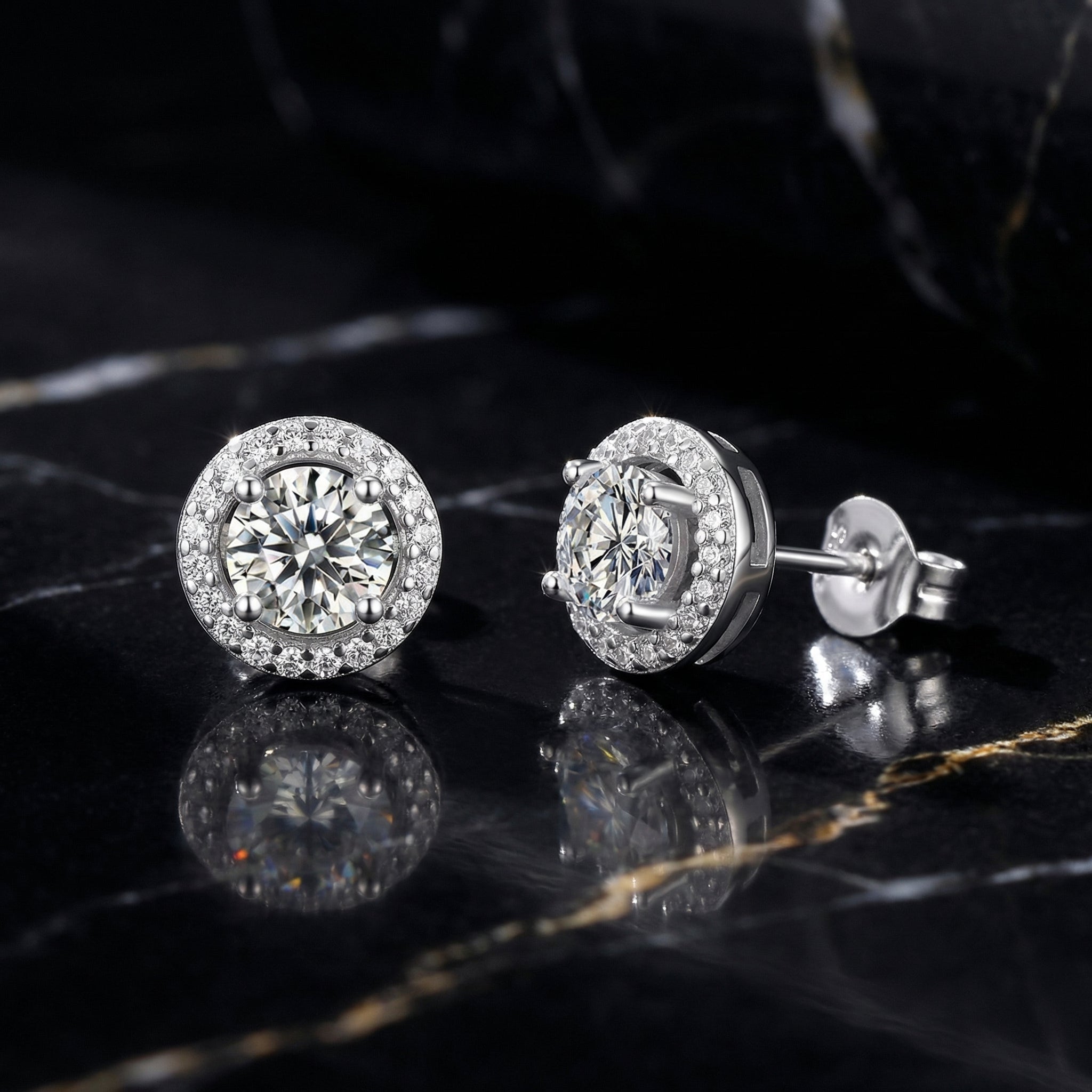 Aretes Brillance Classique Moissanita