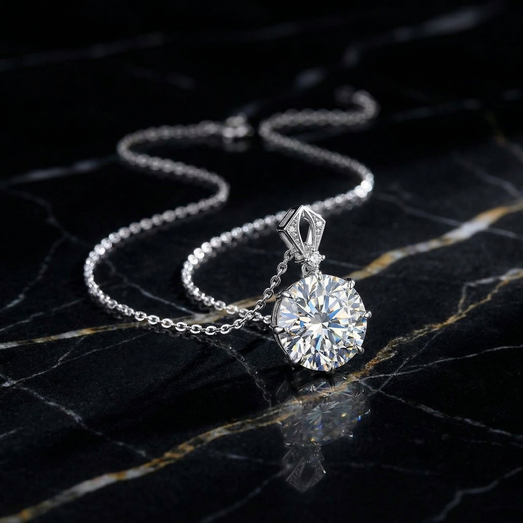 Collar Cœur Dansant Moissanita