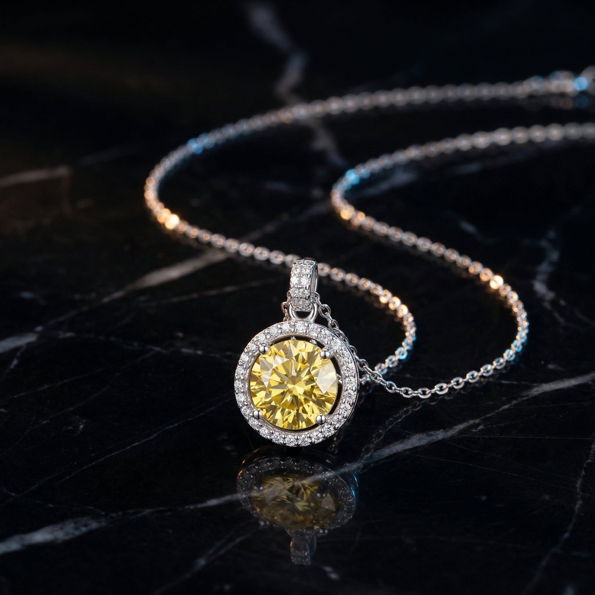 Collar Soleil d'Or Moissanita