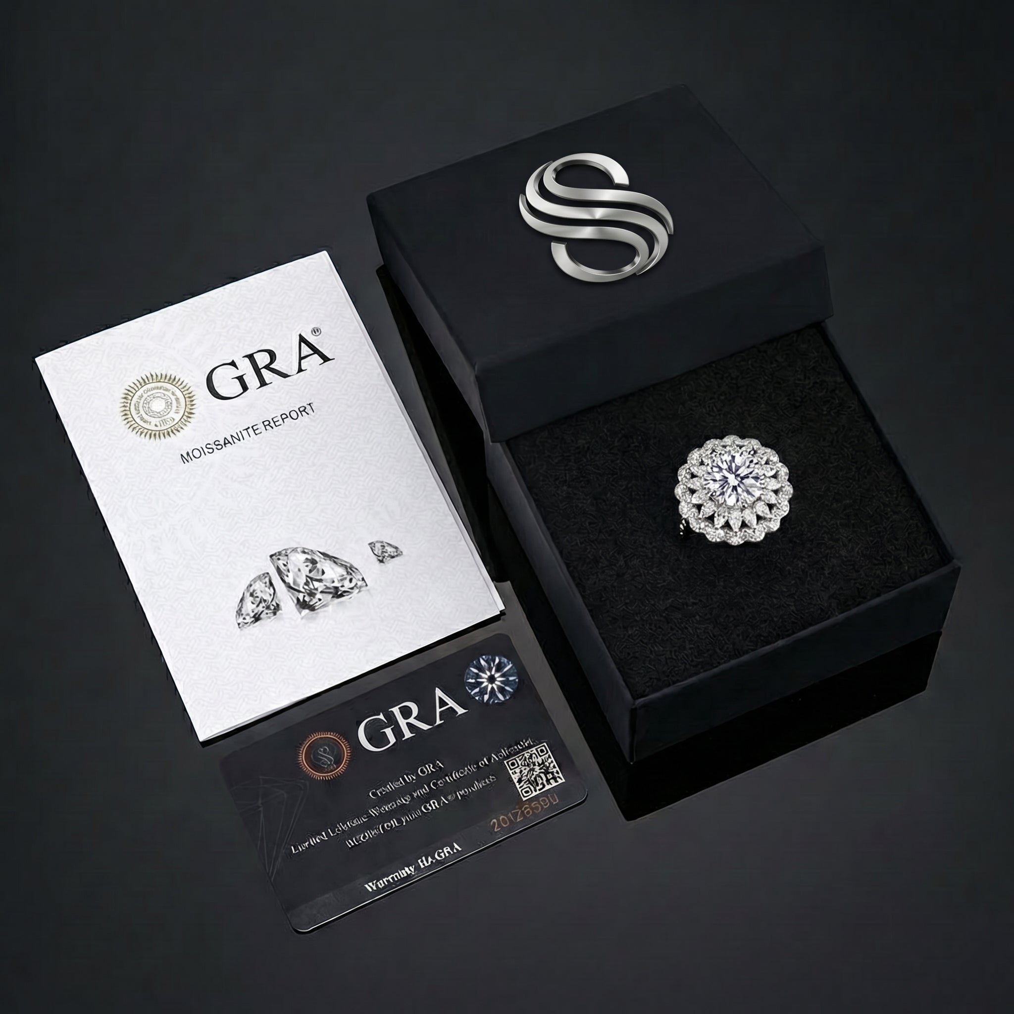 Anillo Fleur Royale Moissanita