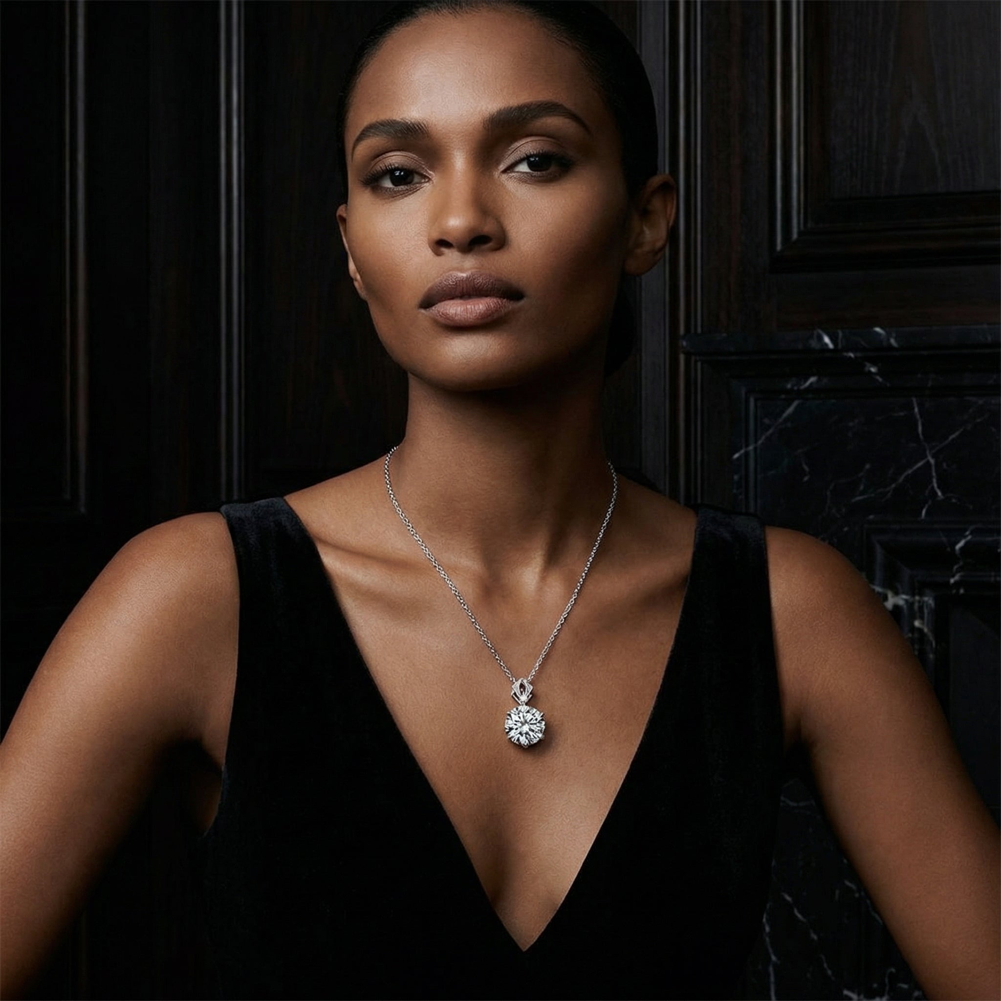 Collar Cœur Dansant Moissanita