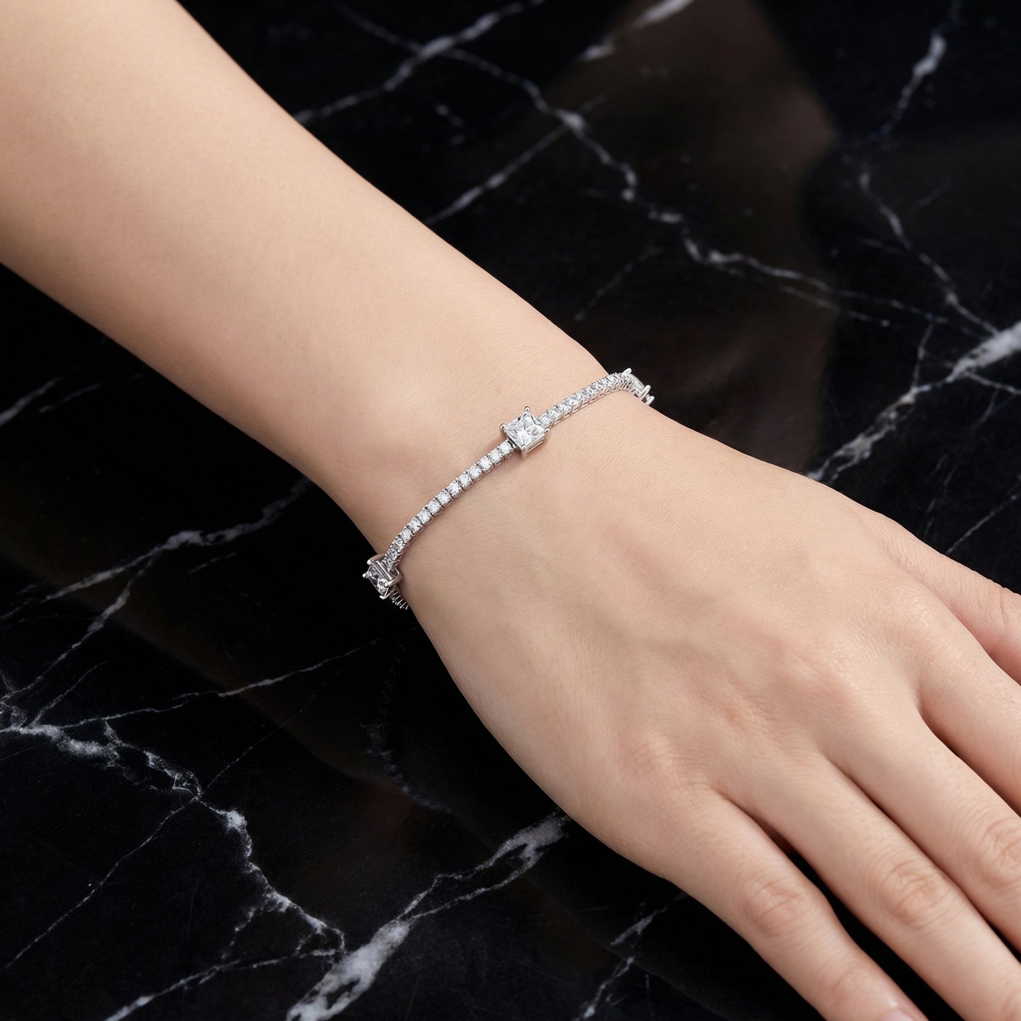 Pulsera Chaîne Lumineuse Moissanita