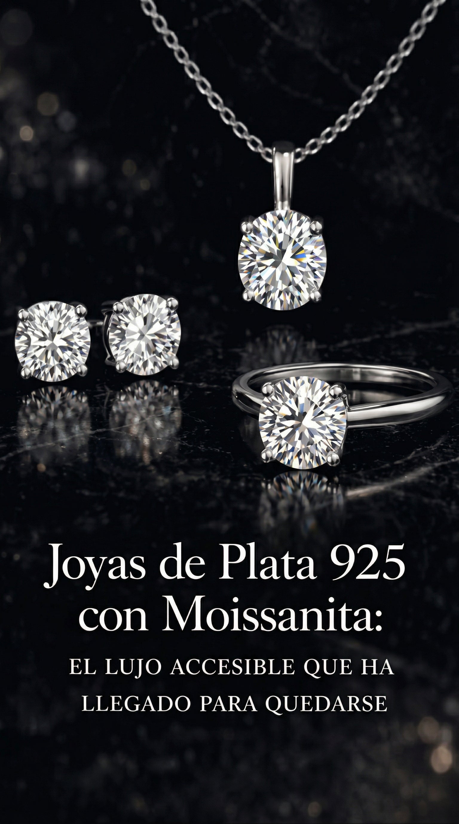 Joyas de plata 925 con moissanita: el lujo accesible que ha llegado para quedarse
