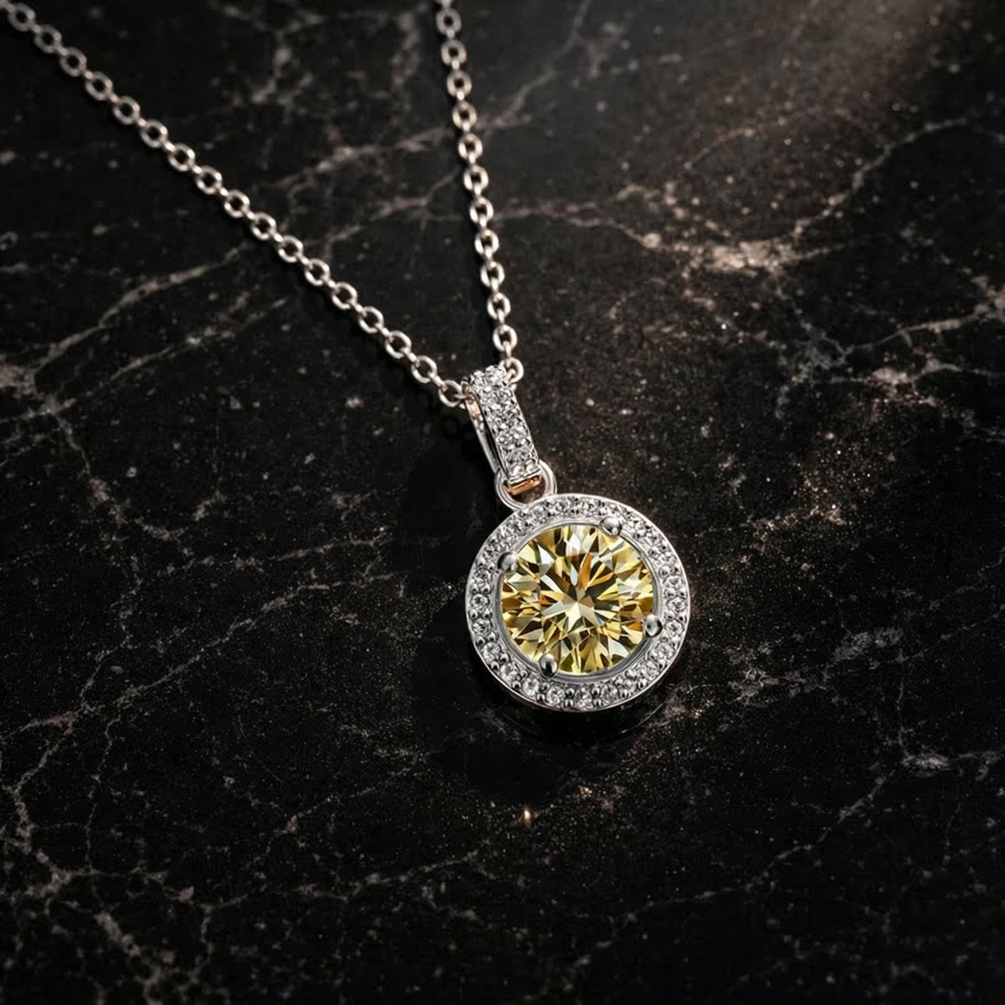 Collar Soleil d'Or Moissanita