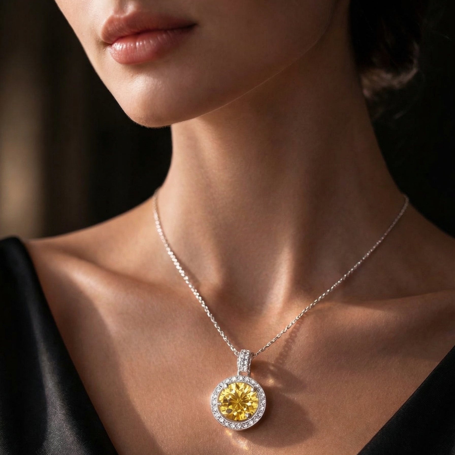 Collar Soleil d'Or Moissanita