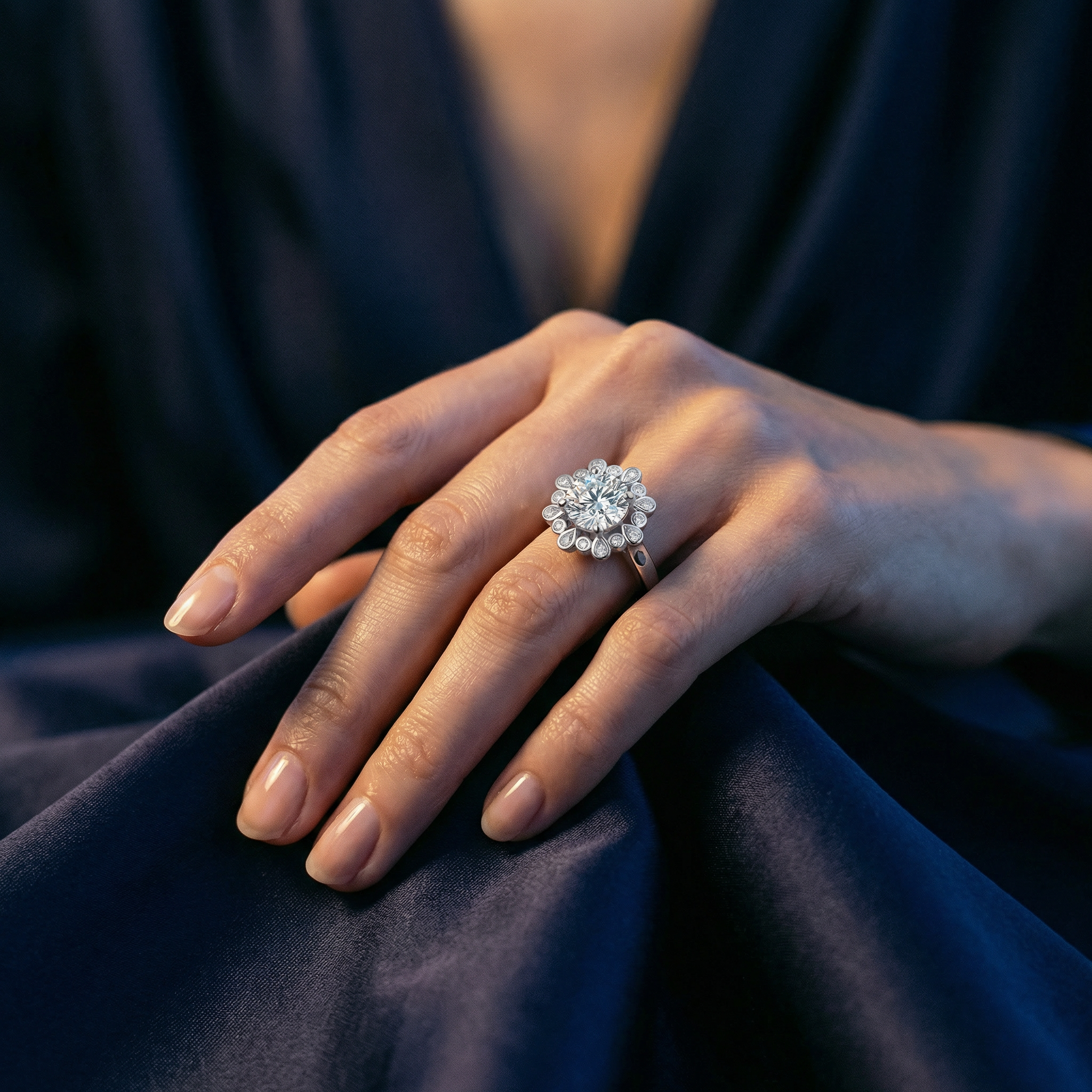 Anillo Pivoine Bold Moissanita