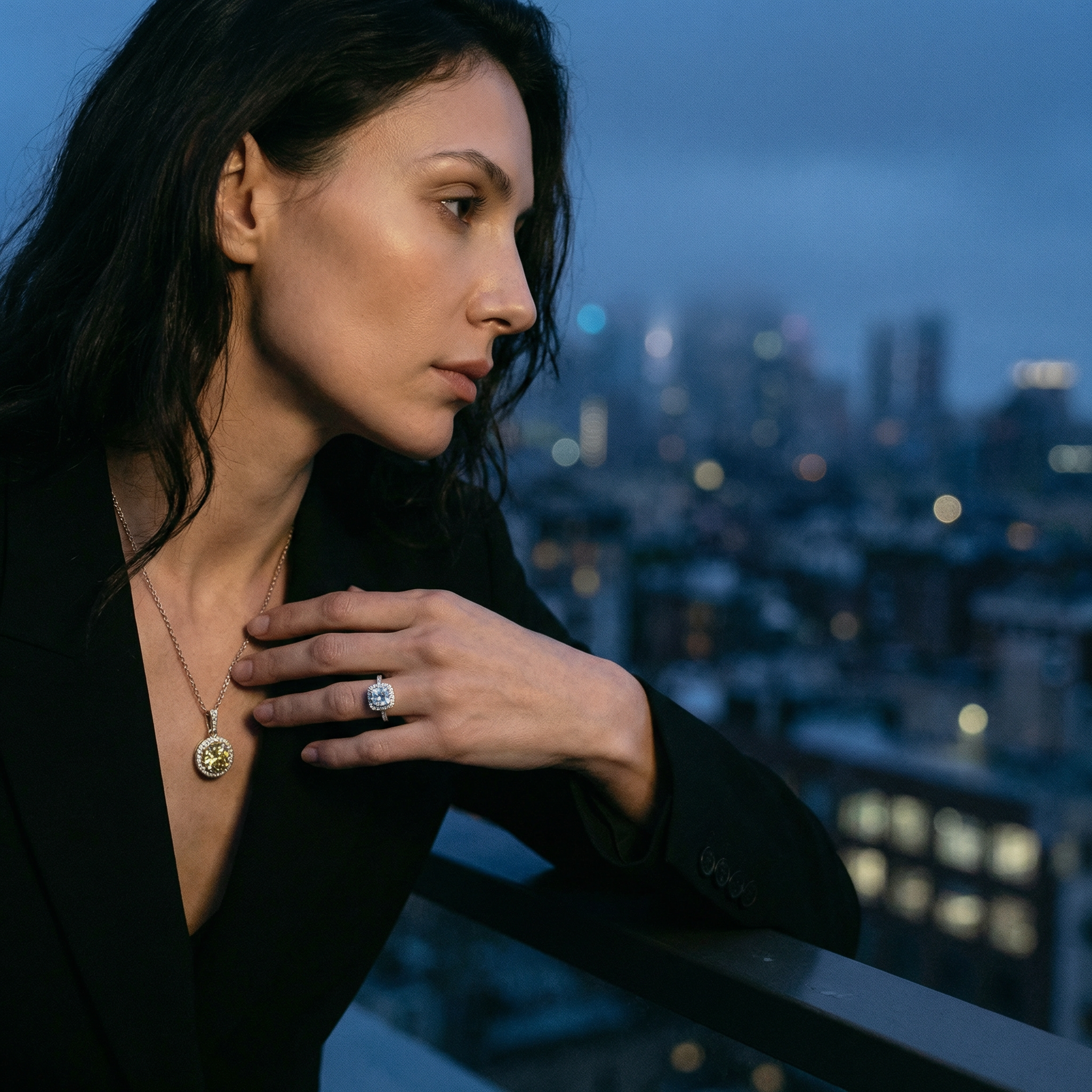 Collar Soleil d'Or Moissanita