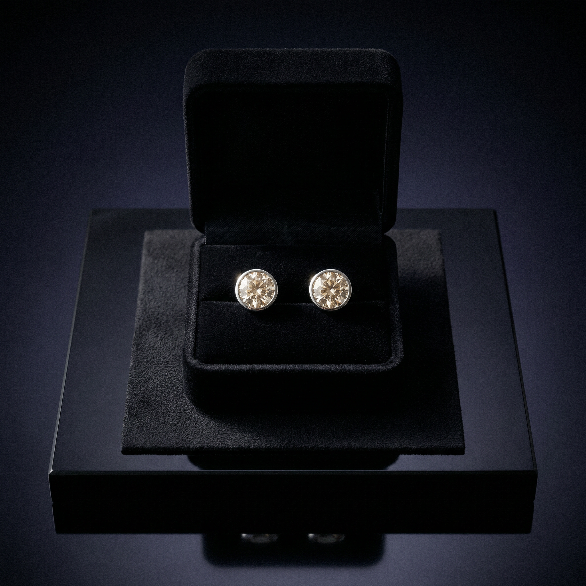 Aretes Rond Parfait Moissanita