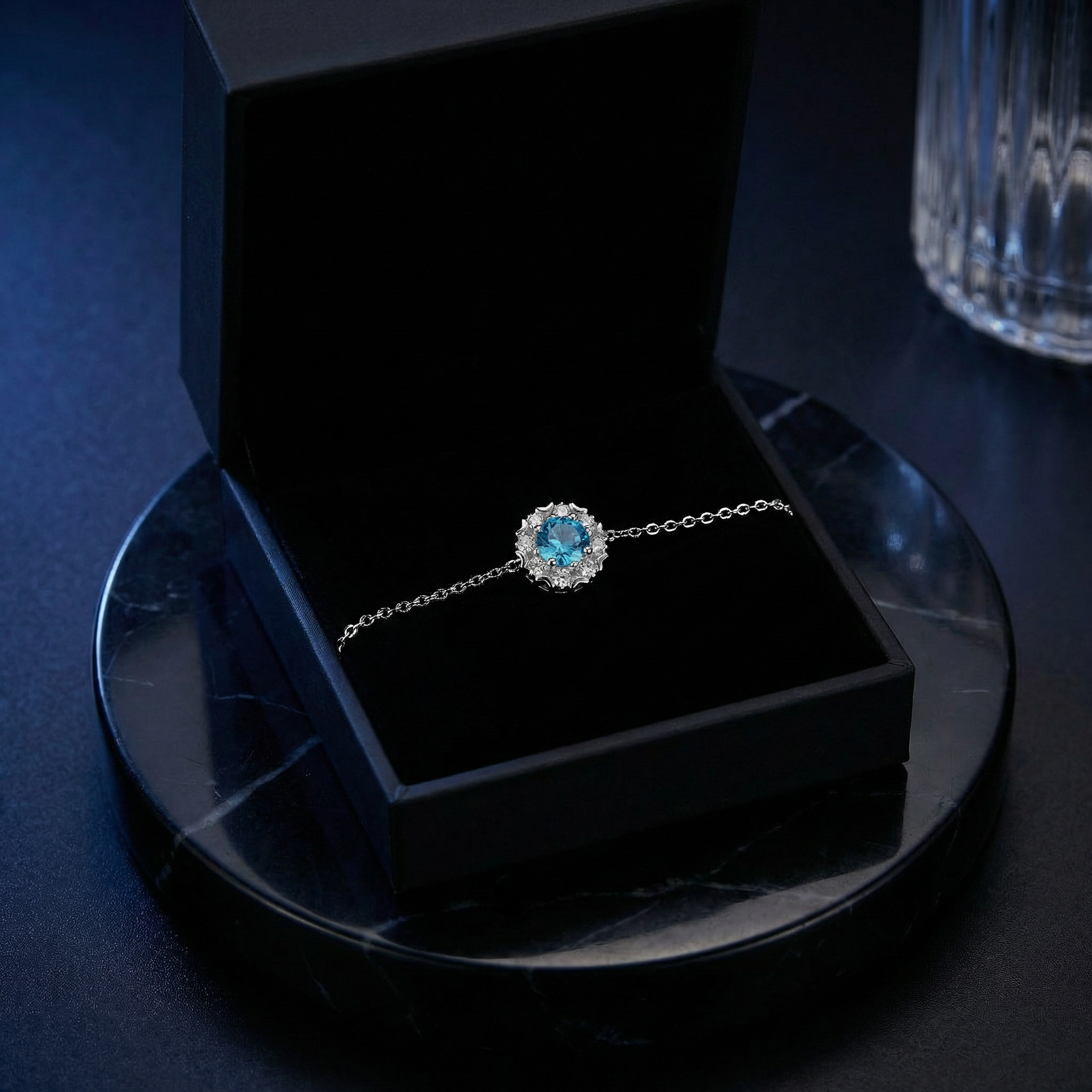 Pulsera Fleur Bleue Moissanita