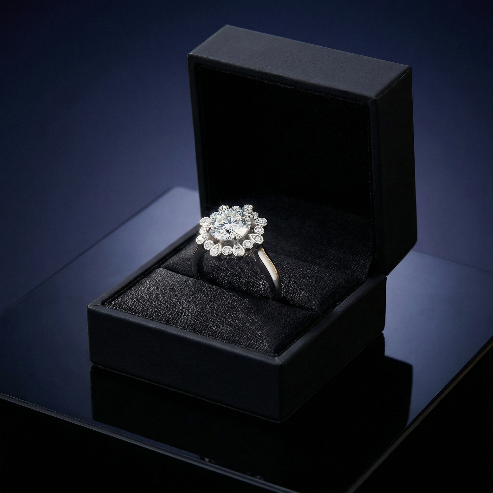 Anillo Pivoine Bold Moissanita