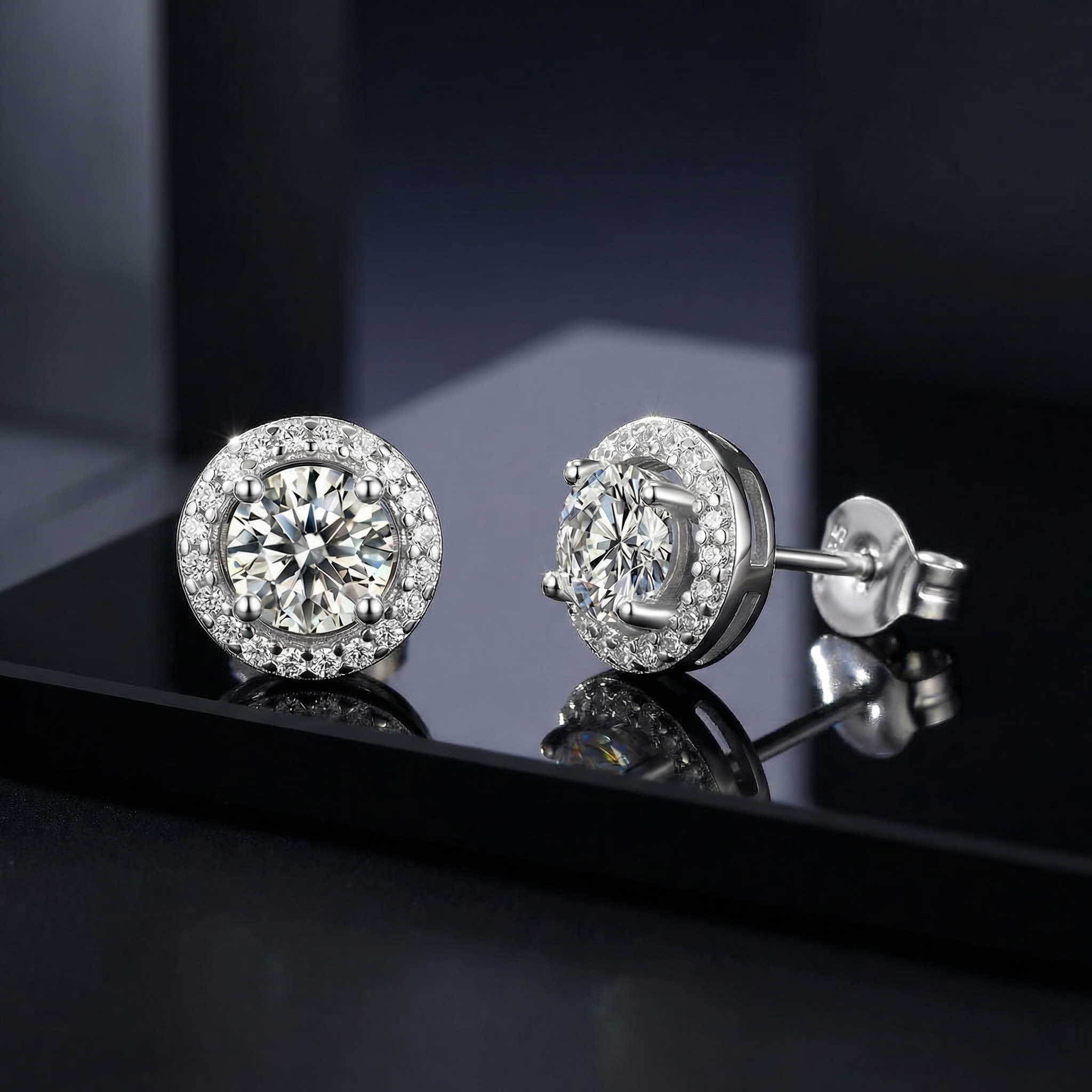 Aretes Brillance Classique Moissanita