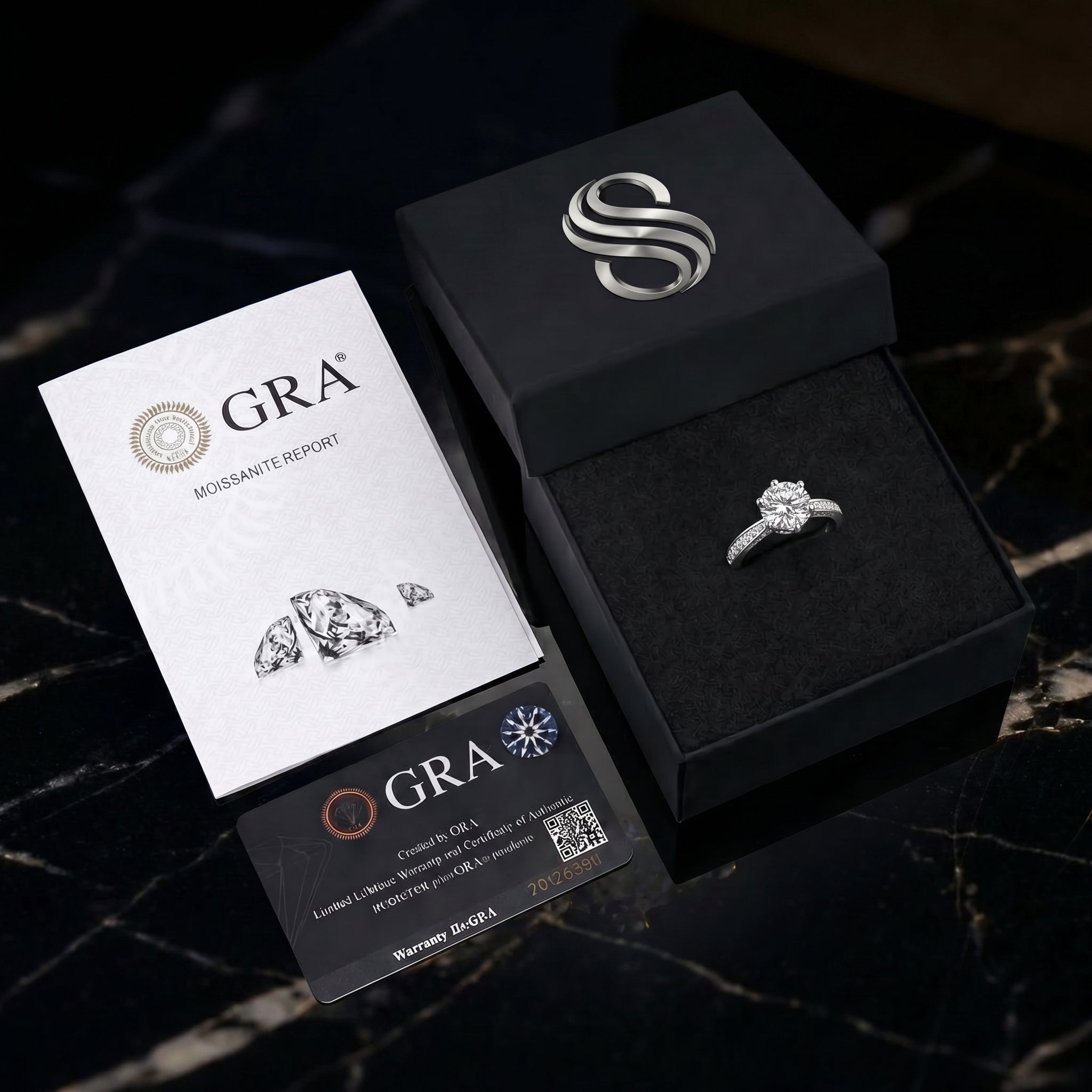 Anillo Flocon de Neige Moissanita