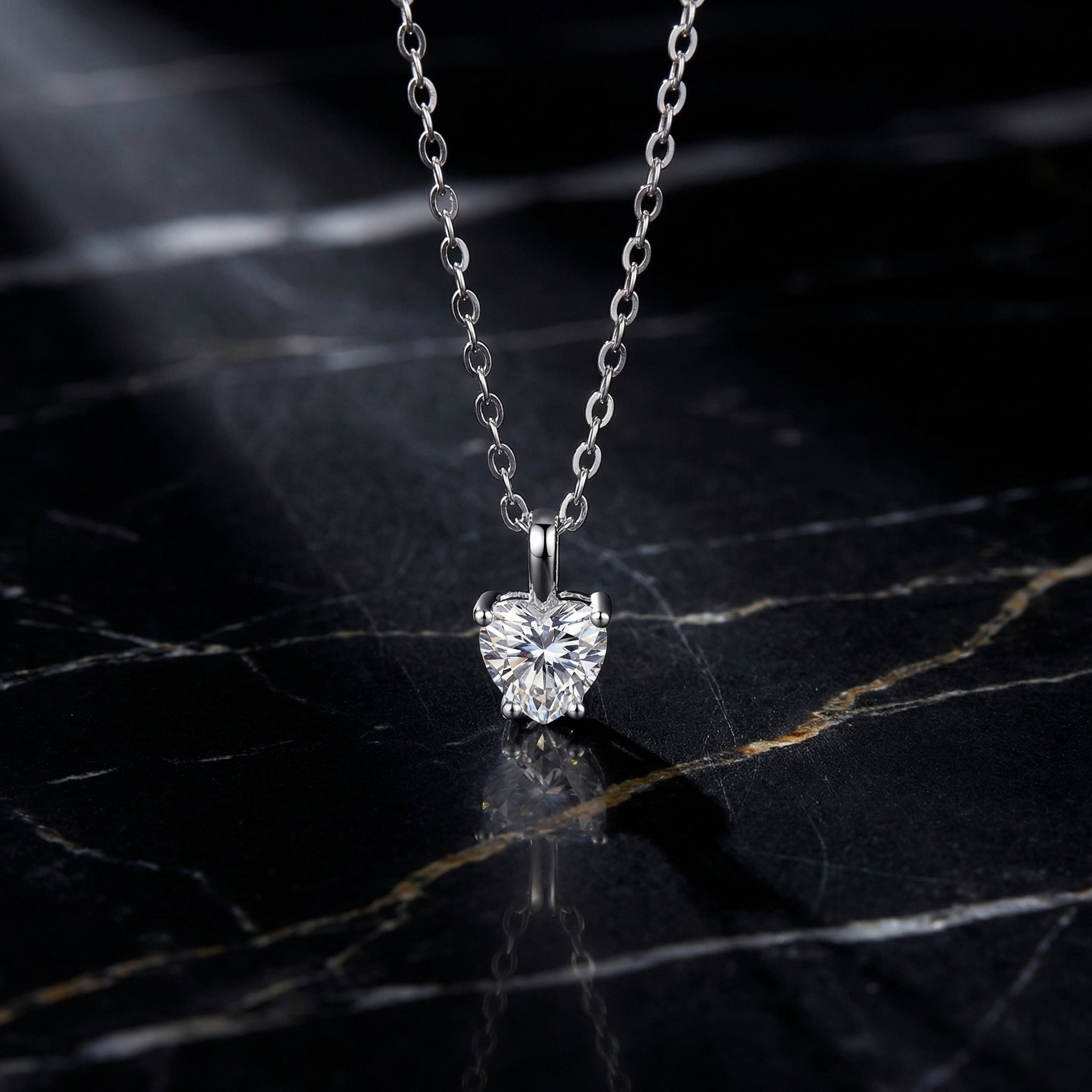 Collar Cœur Éternel Moissanita