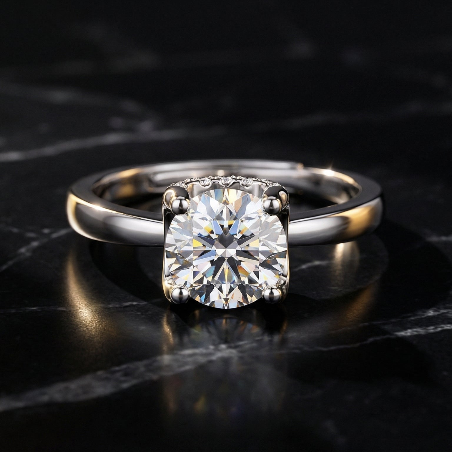 Anillo Géométrie d'Amour Moissanita