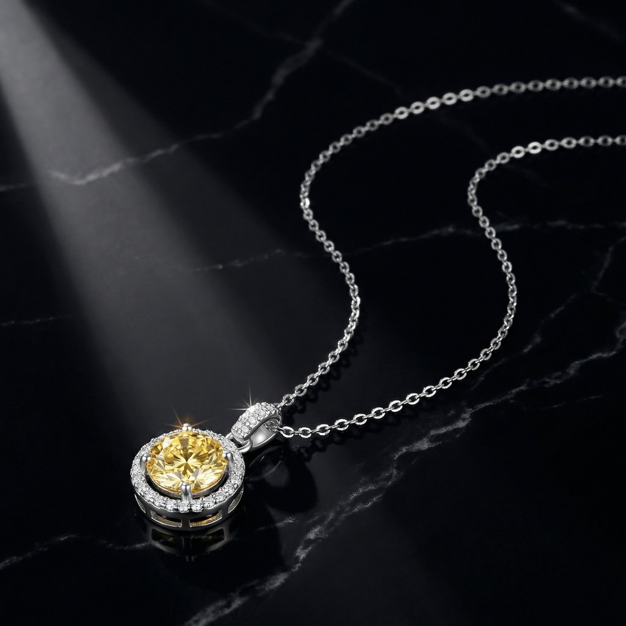 Collar Soleil d'Or Moissanita