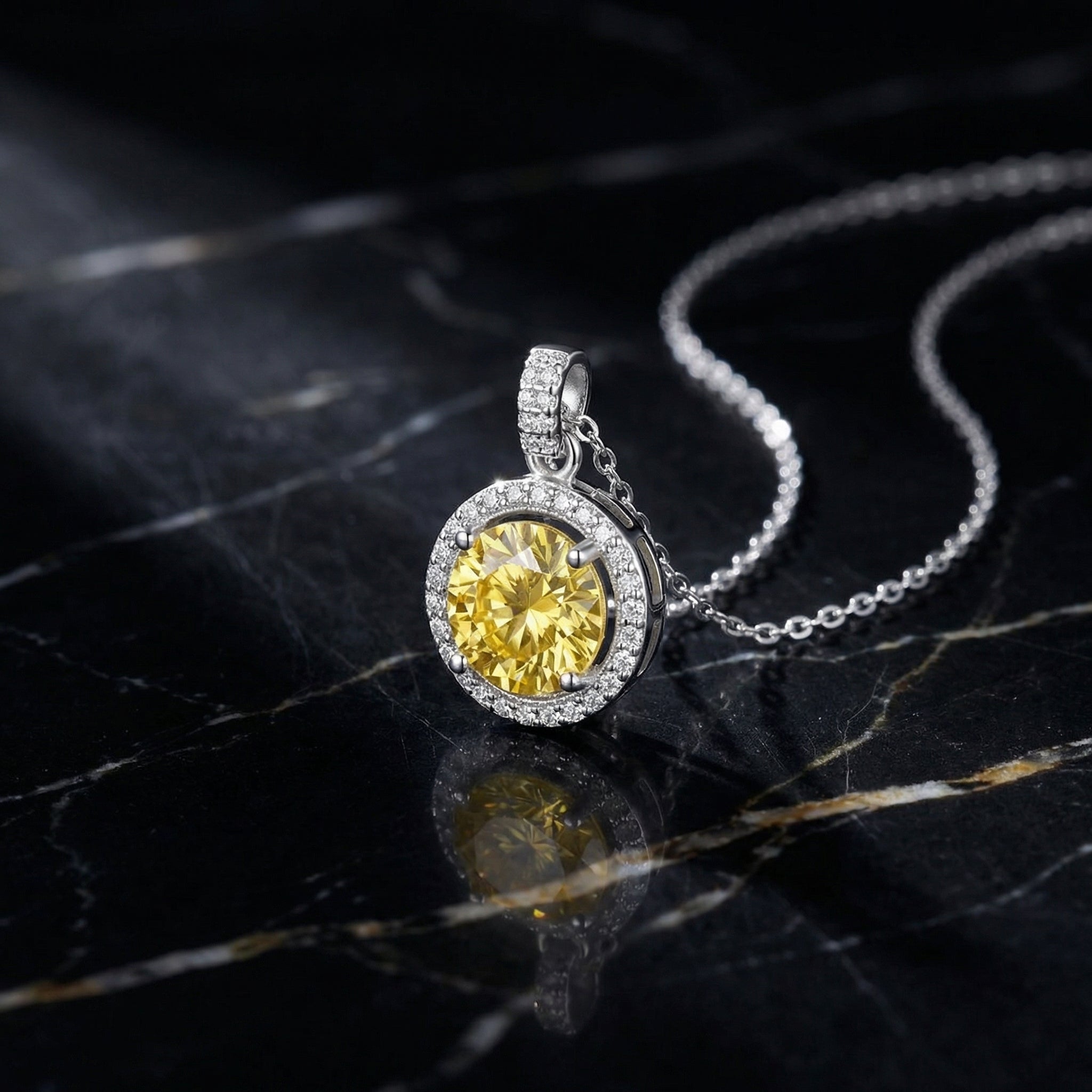 Collar Soleil d'Or Moissanita