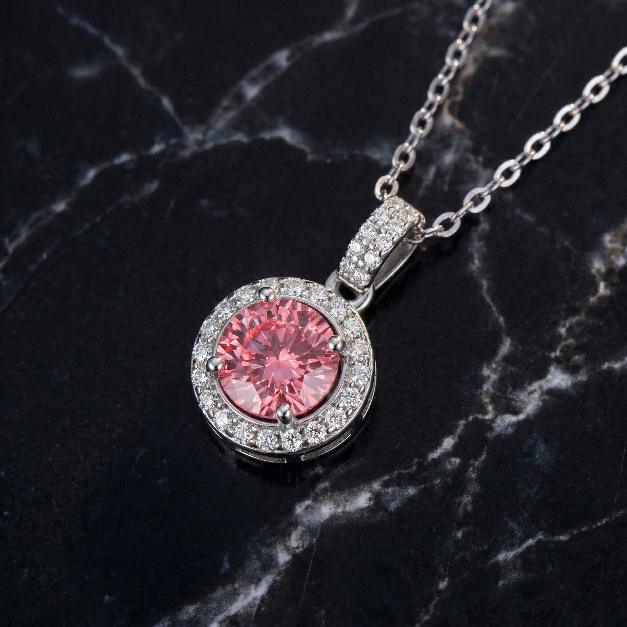 Collar Danse Rose Moissanita