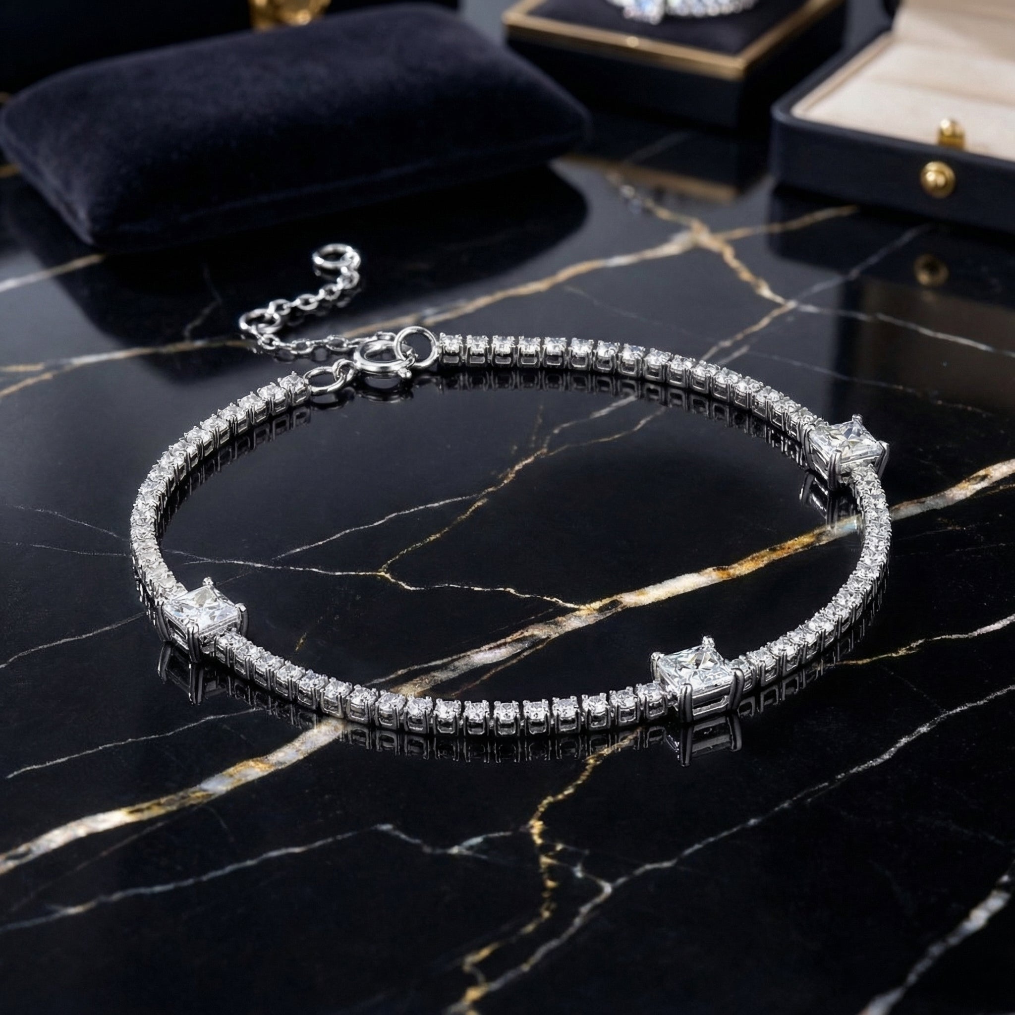 Pulsera Chaîne Lumineuse Moissanita