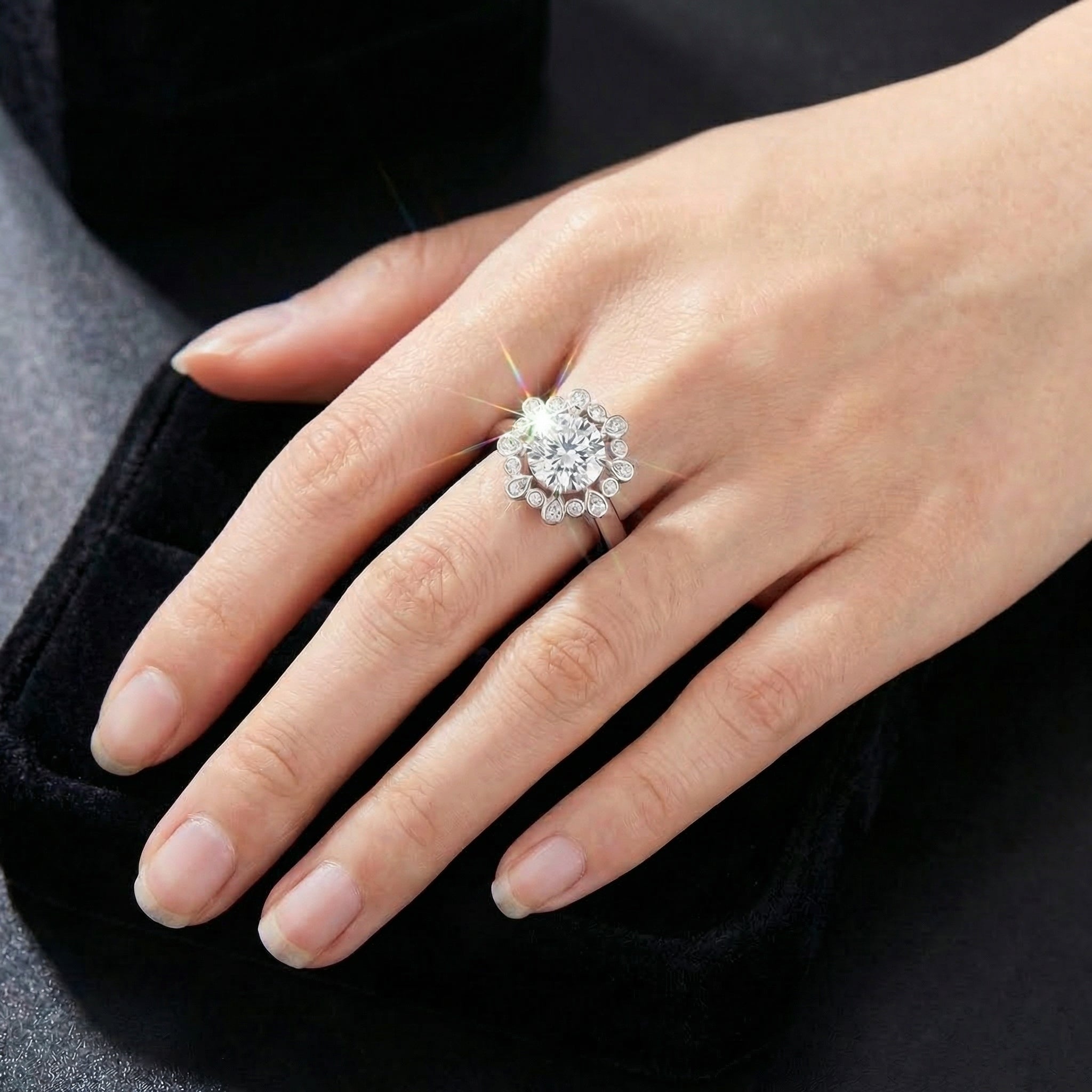 Anillo Pivoine Bold Moissanita