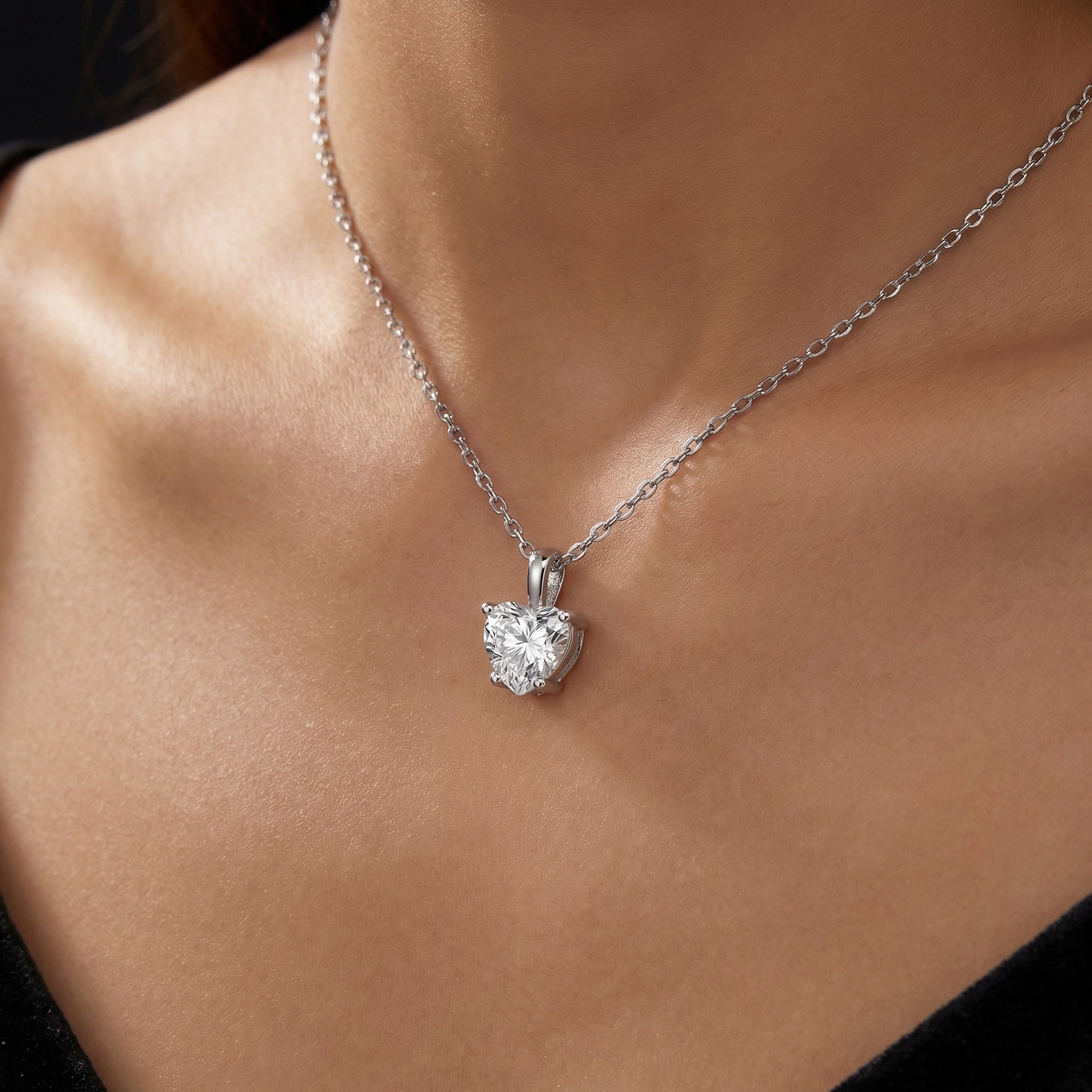 Collar Cœur Éternel Moissanita